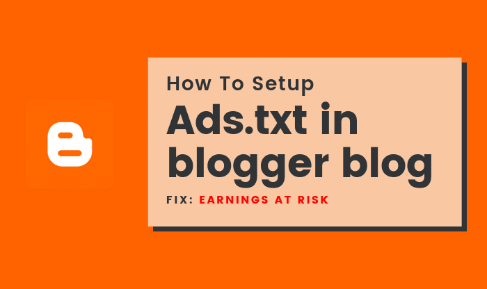 How to add Ads.txt on blogger