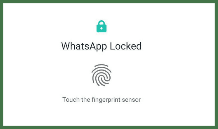 How to activate whatsapp fingerprint lock